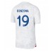 Ranska Karim Benzema #19 Kopio Vieras Pelipaita MM-kisat 2022 Lyhyet Hihat